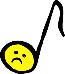 sad eighth note